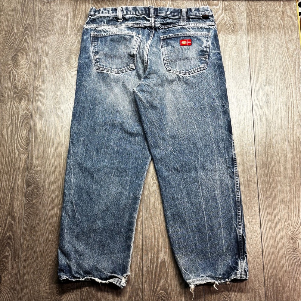 Dickies FR Workrite Mens 36x28 Blue Denim Flame Resistant Work Jeans Vintage
